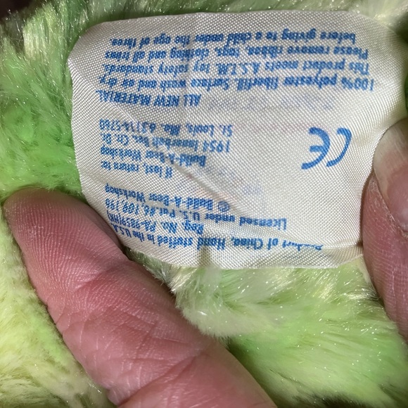St Patricks Day Shamrock Happy Go Lucky Green Plush Frog Build A Bear Naked GUC - Picture 11 of 13